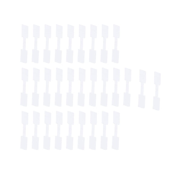 HONMEET 300-Pack White Adhesive Jewelry Price Tags Paper Labels for Necklaces with Material Details