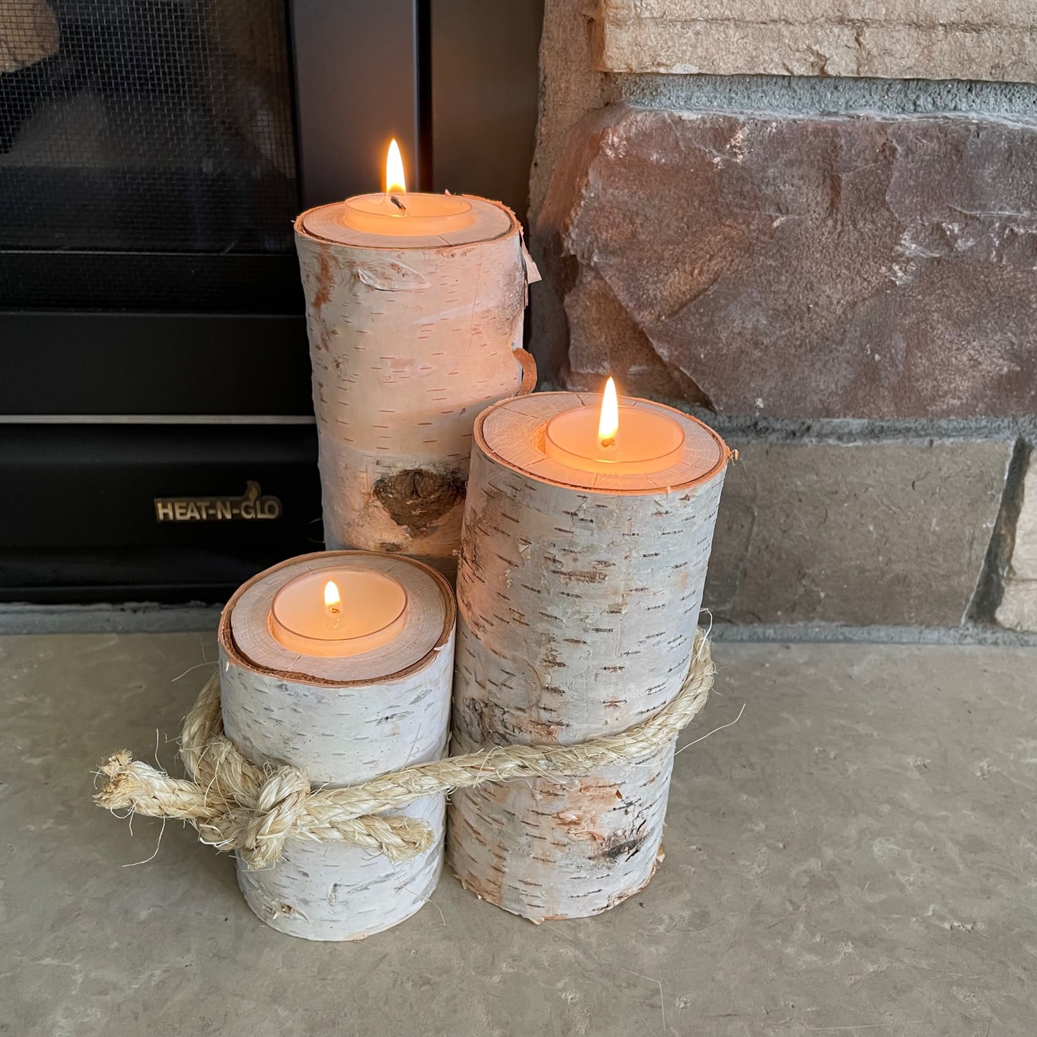Pavelle Multiple Scented Candle Accessories with Wood Holder