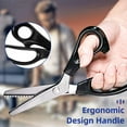 thumbnail image 5 of Billbianc Ergonomic Zigzag Scissors, Stainless Steel, Black, 5 of 8