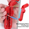 thumbnail image 3 of Cable Stripping Knife Mini Crimper Stripper Pliers Ergonomic Cut Line Multi Tool, 3 of 9