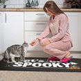 thumbnail image 4 of 2 Piece Halloween Plaid Kitchen Rug Sets Pumpkin Witch Bat Spider Kitchen Floor Mat Anti Fatigue Rugs for Kitchen Floorfor Bath Cooking (47x17+30x17 Inches), 4 of 7