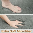 thumbnail image 4 of Evlmd Bathroom Rugs, Gray Shaggy Soft and Absorbent Bath Rug, Non-Slip, Thick Plush Machine Washable Dry Bath Mats for Bathroom, Tub and Shower, 24" x 47", 4 of 7