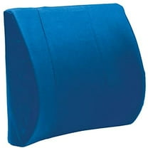 Carex Contour Pillow Office Chair Lower Back/Lumbar Support, Therapeutic Cushion for Body, Blue