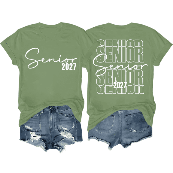 Senior 2027 Shirt Class Of 2027 Senior Graduation T-Shirt For Women Men