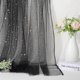 thumbnail image 3 of 1,09 yardas (70,87 pulgadas) de tul negro con lentejuelas, organza brillante, purpurina, malla brillante, encaje transparente, tela de poliéster, 3 of 7