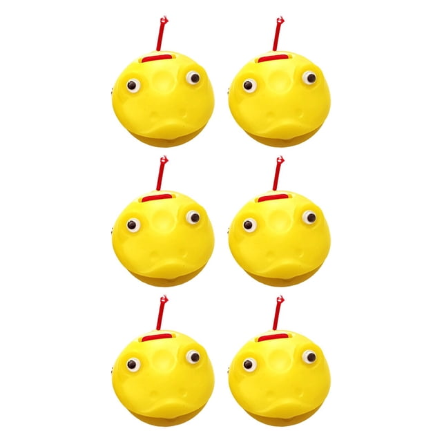 TISHITA 6Pcs Castanets Music Teaching Aids Percussion Instrument for Kids Girls Boys Yellow
