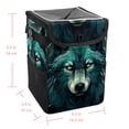 thumbnail image 5 of Wolf Mini Trash Can for Car: Foldable, with Lid, Leak-proof, Hanging Storage Bag, 5 of 6