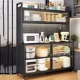 thumbnail image 3 of Modern Patio Sideboard Shelves Nordic Laden Accent Corner Dining Display Sideboard Accessories Vitrina De Cocina Furniture HDH My Lux Decor Round, 3 of 39