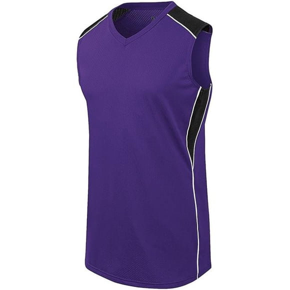 Maillot Dynamite pour Filles - Violet, Noir & Blanc - Grand