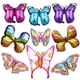 thumbnail image 1 of Set de globos con forma de mariposa, 9 unidades, con forma de animal colorido, 1 of 2