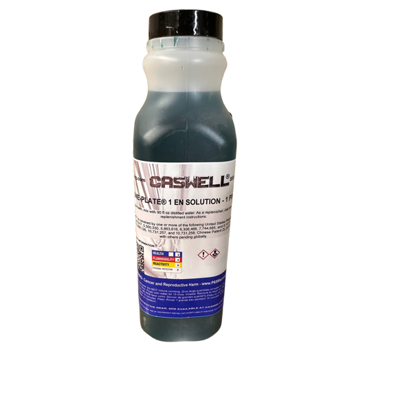 Caswell One-Plate® 1 Electroless Nickel Solution - 1 Pint