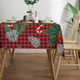 thumbnail image 3 of Christmas Tablecloth 54x72Inch, Christmas Table Clothes for Rectangle Tables, Snowman Christmas Tablecloth, Winter Holiday Tablecloth for Christmas Decoration, Party and Family Gathering, 3 of 6