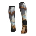 thumbnail image 2 of Bixox Surreal Desert Eye Landscape Print Compression Socks,Compression Socks Women & Men Circulation for Medical,Running,Athletic, 2 of 7