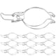 thumbnail image 1 of ColoMX 10 piezas anchas de vidrio de vidrio de vidrio sellado jarro de albañil almacenamiento de cocina lata de sellado accesorios de frasco de vidrio de vidrio accesorios de alambre de alambre, 1 of 7