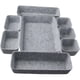 thumbnail image 5 of Juego de 8 Cajas Organizadoras de Fieltro Gris para Maquillaje de Oficina., 5 of 5