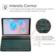 thumbnail image 4 of Fintie Keyboard Case for Samsung Galaxy Tab S6 10.5" 2019 (Model SM-T860/T865/T867), Slim Cover w/ Detachable Wireless Bluetooth Keyboard, 7 Color Backlight, 4 of 7