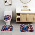 thumbnail image 2 of Juego de alfombras de baño de 3 piezas del equipo Patriots Alfombra antideslizante para baño de 31,5 x 20 pulgadas, 2 of 7