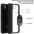 thumbnail image 3 of Kickstand Case for Google Pixel 4a (2020) Case,Drop Protection Clear Case,Slim Phone Cover Shell,Soft Bumper + Hard Back + Ring Stand Fits Magnetic Car Mount Case for Google Pixel 4a,Red, 3 of 7