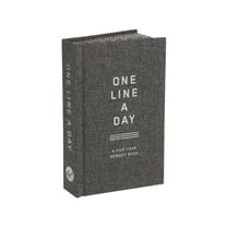 One Line a Day Charcoal Canvas One Line a Day: A Five-Year Memory Book, (Hardcover)