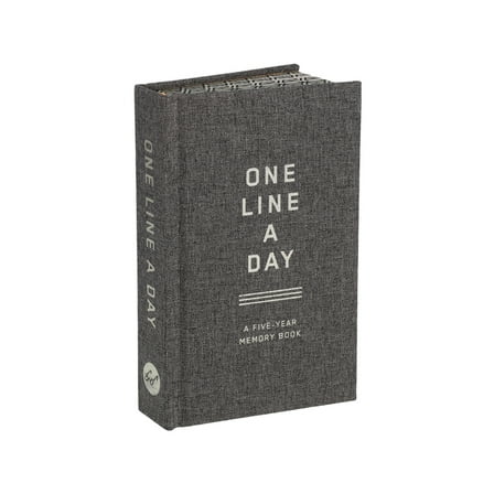 One Line a Day Charcoal Canvas One Line a Day: A Five-Year Memory Book, (Hardcover)