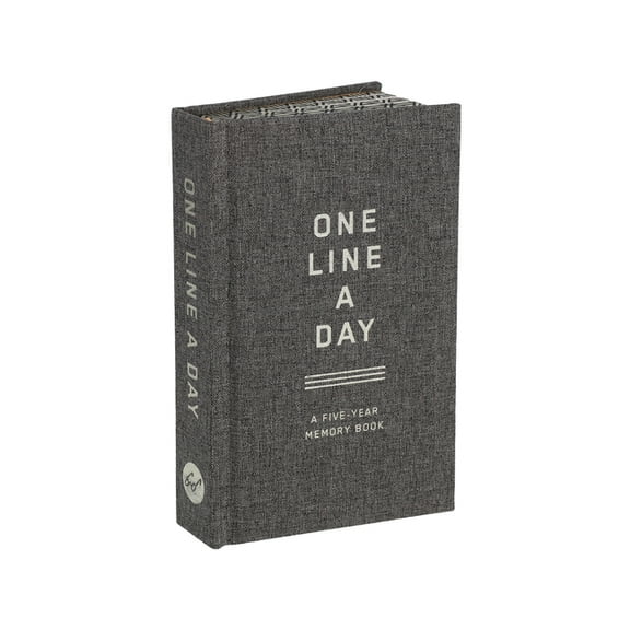 One Line a Day Charcoal Canvas One Line a Day: A Five-Year Memory Book, (Hardcover)