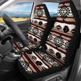 thumbnail image 3 of KUIFORTI Fashion Boho Car Seat Covers Full Set 4 Pack Easy to Install Front Seat Protector Auto Seat Rear Split Bench Cover Universal Automotive Seat Cover Accessories, 3 of 7