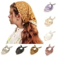 thumbnail image 2 of Headbands for Women Gsakboxl Women Knit Head Wrap Pastoral Style Colorful Printed Lace Edge Summer Headband Black, 2 of 5