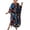 Navy, variant on Women's Beach Cover-Up Swimsuit Bikini Outerwear Flowy Long Sleeve Dress Swimsuit Cape Jacket for Summer Poolside Resort Wear,Light Blue One Size