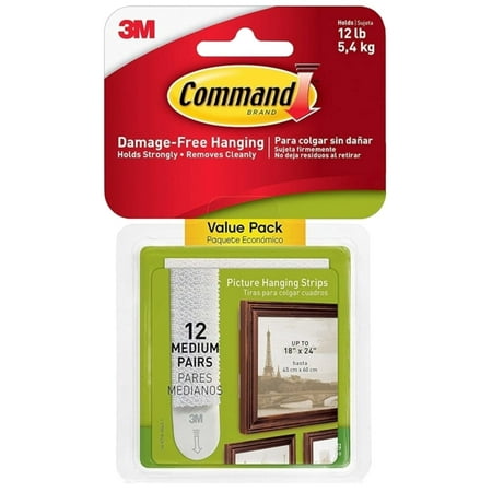 

Command Command 17204-12ES Picture Hanging Strips White