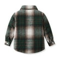 thumbnail image 3 of Gamivast Flannel Toddler Boy Shirt Trendy Button Down Long Sleeve Shacket Jackets Plaid Lapel Collar Red Sweatshirts Kids Fall Tops for 1-12 Years Old, 3 of 5