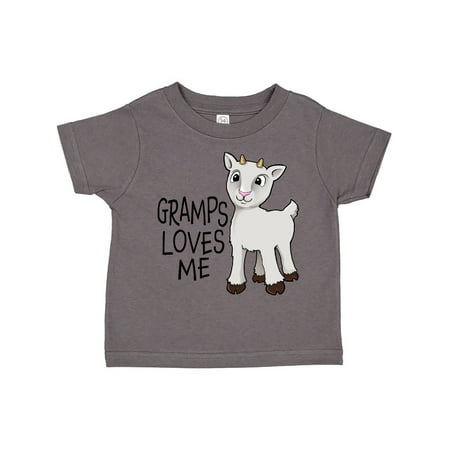 

Inktastic Gramps Loves Me- cute goat Gift Toddler Boy or Toddler Girl T-Shirt