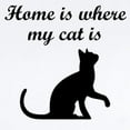 thumbnail image 2 of CafePress - Home Is Where My Cat Is Body Suit - Baby Light Bodysuit, Size Newborn - 24 Months, 2 of 4