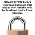 thumbnail image 3 of Master Lock 1-9/16" W Brass 4-Pin Cylinder Padlock 4 pk Keyed Alike, 3 of 5