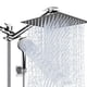 thumbnail image 1 of Cabezal de ducha combinado PinWin Rain de 25 cm con brazo de extensión y manguera, 1 of 7