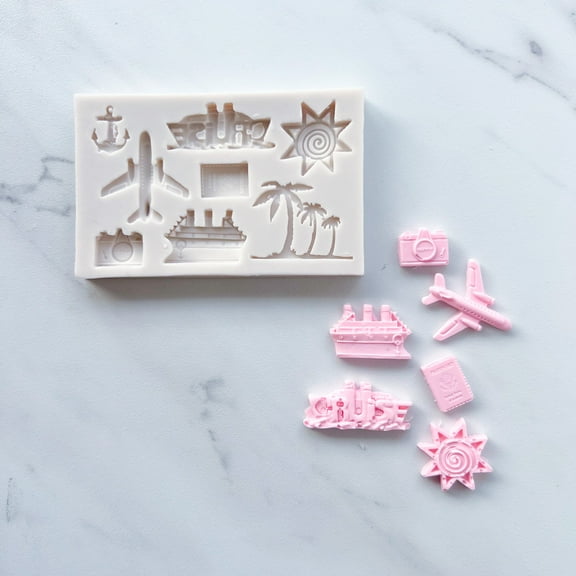 LETS GO ON A CRUISE BAKING MOLD FOR CUPCAKES, CAKEPOPS, CHOCOLATE STRAWBERRIES, PRETZELS & RICE KRISPIES