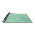 thumbnail image 2 of Ahgly Company Indoor Round Solid Light Blue Modern Area Rugs, 8' Round, 2 of 4