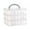 White, variant on Mauxuk Jewelry Organizer Stand - Hanging Display Rack for Necklace, Bracelet, Earrings - Compact 5.9x5.9x4.92in Plastic Storage Shelf - Portable Jewelry Holder for Home & Travel