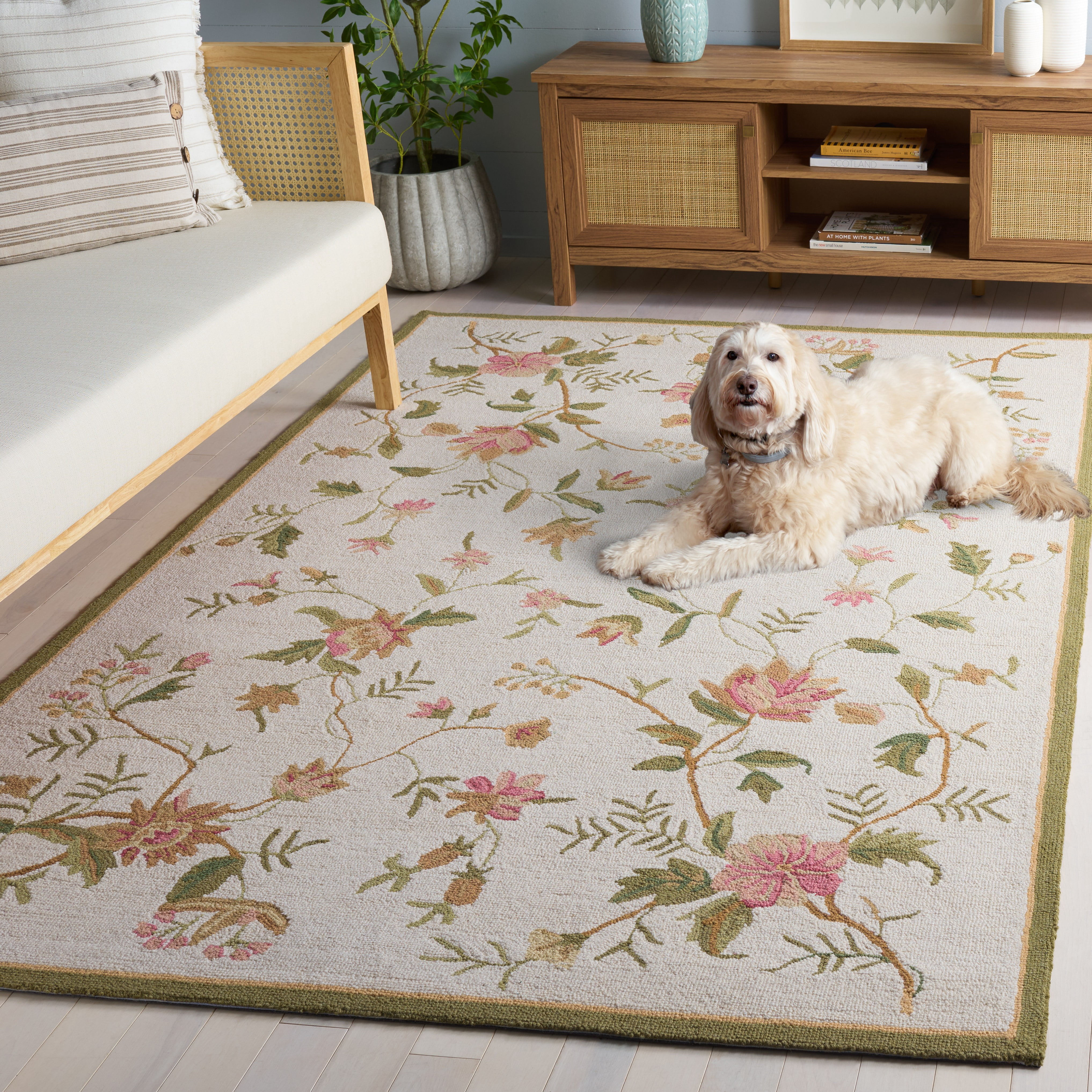 Safavieh Chelsea Beryl Bordered Wool Area Rug, Ivory, 2'9" x 4'9"