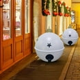 thumbnail image 6 of Surpdew Giant Inflatable Christmas Balls, 24In Pvc Jingle Bell Inflatable Ball Large Outdoor Indoor Christmas Inflatable Yard Deco,Oversized Blow Up Balls For Garden Yard Patio Decorations White-1, 6 of 6