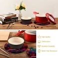 thumbnail image 6 of Cat Sunglasses Colorful Trivet Mats Pot Holders Cotton Woven Non-Slip Heat Resistant for Hot Pots Pans Pats for Cooking Baking Set of 2, 6 of 7