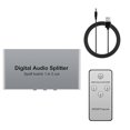 thumbnail image 1 of Divisor de audio óptico digital de 3 puertos SPDIF Toslink, divisor óptico de aleación de aluminio, 1 entrada, 3 salidas, compatible con DTS., 1 of 5