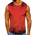 thumbnail image 2 of outfmvch tank top for men spring summer casual beach printed sleeveless tank womens tops red, 2 of 8