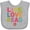AC-Heather Grey, variant on Inktastic Live Love Read Girls Baby Bib