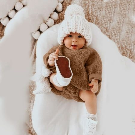 

Qazqa Boys Girls Long Sleeve Winter Windproof Thicken Pullover Fleece Romper Sweatshirt Bodysuits Clothes