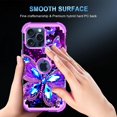 thumbnail image 7 of Casetego for iPhone 15 Pro Max Case,Glow in The Dark Three Layer Heavy Duty Shockproof Full Protection Hard Plastic Bumper+Soft Silicone Protective Case,Dark Purple, 7 of 7