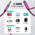 thumbnail image 7 of Headphone Extension Cable 6ft,AILKIN 4PACK 3.5mm Male to Female Stereo Jack Audio Extension Cable Cord Headset Adapter Headphone Extension Cable for iPhone,iPad,Tablet,Media Player, 7 of 7