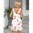 thumbnail image 3 of EKOUAER Women' Nightgown Sleeveless Nightshirt V Neck Chemise Soft Night Dress Sleepwear with Pockets, 3 of 5