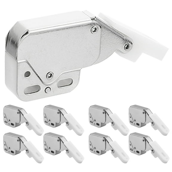 SEWCHICS Push to Open Door Latch Rolled Steel Self-Locking Latches for Cabinets 8Pcs
