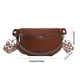 thumbnail image 3 of Cangurera Monedero Moda Cofre Bolsas Señoras PU Cuero Regalos para Amigos Marrón, 3 of 8