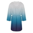 thumbnail image 3 of Gifts for Women Bathrobe for Women Fleece Women's Nightgowns & Sleepshirts Oversize Fitness Women's Robes House Womens Robe Navy, 3 of 4